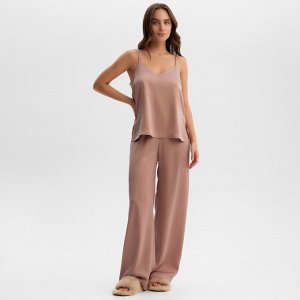 Комплект женский (майка, брюки) KAFTAN "Silk", пудровый