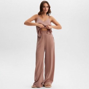 Комплект женский (майка, брюки) KAFTAN "Silk", пудровый