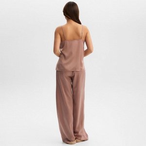 Комплект женский (майка, брюки) KAFTAN "Silk", пудровый