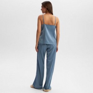 Комплект женский (майка, брюки) KAFTAN "Silk", голубой