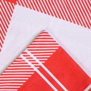 Новогоднее постельное бельё LoveLife 2сп Square 175*215см,200*225см,50*70см-2шт,100%хлопок,сатин