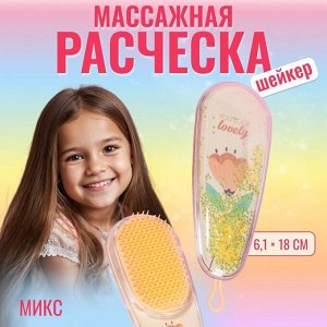 Расчёска - шейкер LOOK, 6.1?18(±1) см, рисунок МИКС