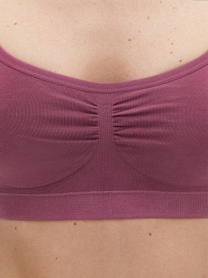 1111S Cotton Майка женская (кроп-топ на тонких бретелях с вкладышами) (Omsa)
