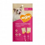 Мнямс Крем-лакомство для кошек с тунцом Кацуо 15 г х 4 шт.