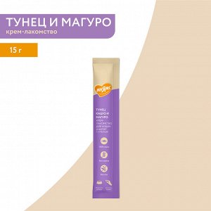 Мнямс Крем-лакомство для кошек с тунцом Кацуо и Магуро 15 г