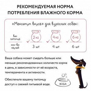 Мнямс пауч томленая телятина в соусе для собак "Максимум вкуса" 85 г