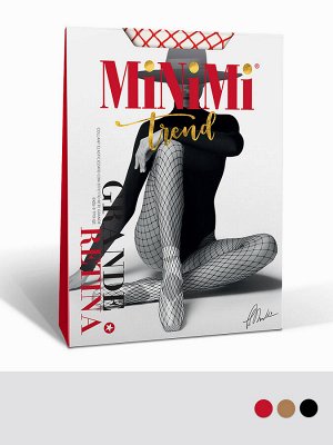 Колготки   RETINA GRANDE (MINIMI) бесшовные,  в крупную сетку с ажурным поясом