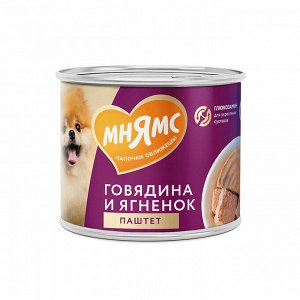 Мнямс Паштет из говядины и ягненка для собак всех пород «ЗДОРОВЫЕ СУСТАВЫ» 200 г