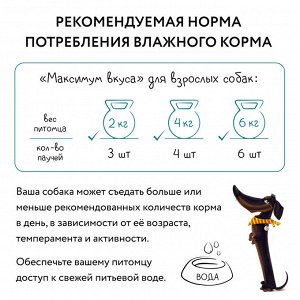 Мнямс пауч мясное рагу с говядиной и морковью для собак "Максимум вкуса" 85 г