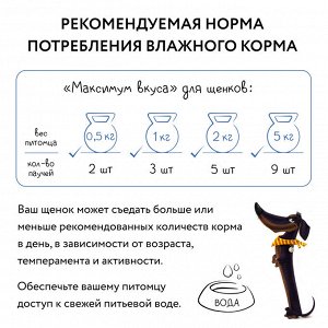 Мнямс пауч мясное рагу с индейкой и овощами для щенков "Максимум вкуса" 85 г