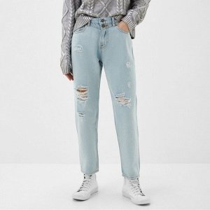 Джинсы женские мом MIST: Denim (28) 44, голубые