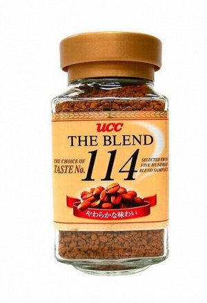 Кофе растворимый Ucc коллекция № 114, 90 г стеклянная банка