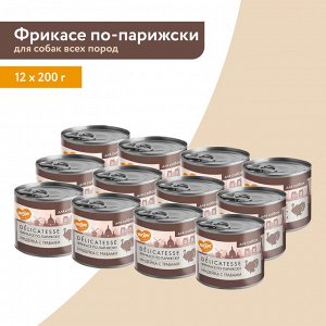 Мнямс консервы для собак всех пород "Фрикасе по-парижски" (индейка с травами) 200 г NEW
