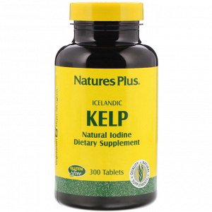 Nature&#x27 - s Plus, Icelandic Kelp, 300 таблеток