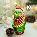Ёлочное украшение &quot;Змея с подарком&quot;(Символ года), в подарочной упаковке, h- 11см