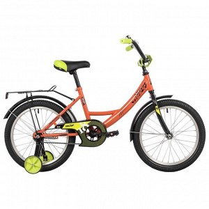 Велосипед 18" Novatrack VECTOR, цвет оранжевый