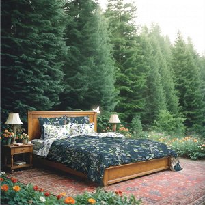 Постельное белье. Цвет: RAINY GARDEN