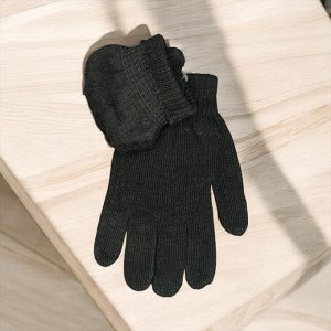 Перчатки одинарные цвет черный