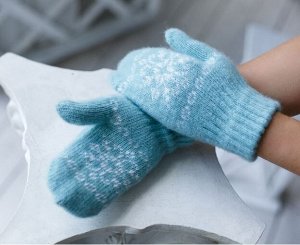 Варежки шерстяные