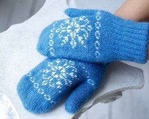 Варежки шерстяные