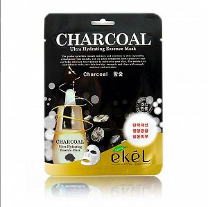 KR/e`kel Маска-салфетка для лица "Древесный уголь" / CHARCOIL Ultra Hydrating Essence Mask