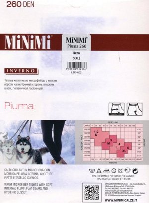 Колготки теплые, Minimi, Piuma 260 XLXXL оптом