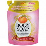 ND Крем-мыло для тела &quot;Wins Body Soap peach&quot; с экстрактом листьев персика, МУ, 400мл