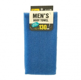 Мочалка для мужчин (средней жесткости),  28 см х 130 см. Цвет: Синий /360