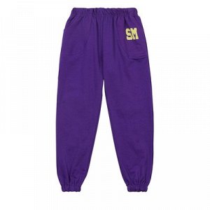 Брюки спортивные для девочки "SM2 purple" А.SM322, цвет фиолетовый, рост 110