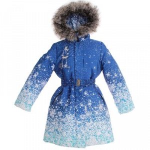 Пальто для девочки "Снежа", рост 122 см, цвет голубой 74-51-16