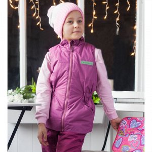 Куртка (жилет) для девочки "REGGIE", рост 128 см, цвет фиолетовый CS17-05