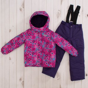 Комплект зимний для девочки (куртка и брюки), рост 116 см, цвет розовый MW27103