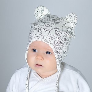 Комплект детский шапка/снуд, молочный, (В18-38млч), р-р 36-40 см