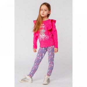 Фуфайка (футболка) с длинным рукавом для девочки, рост 104 (60) см, цвет розовый ZG 03610-P 207040