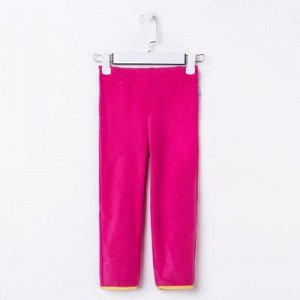 Брюки флисовые для девочки, рост 104 см, цвет розовый 1fpt614