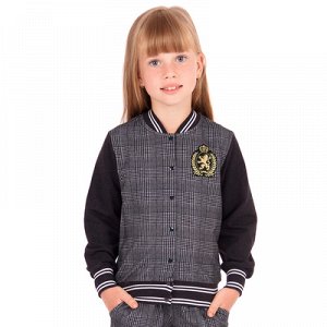 Куртка для девочки "Школьная пора", рост 128 см (64), цвет антрацит ДДД664258н