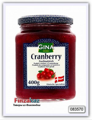 Варенье клюквенное Gina Cranberry fruit spread 400 гр