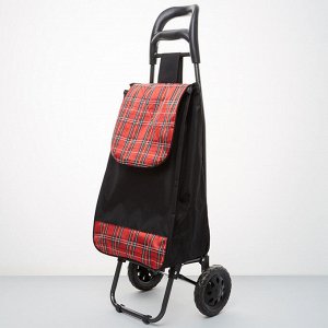 Тележка багажная ручная 25 кг (сумка), 50 кг (каркас) DT-20 черная с красным