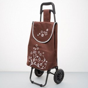 Тележка багажная ручная 20 кг (сумка), 50 кг (каркас) DT-22 коричневая