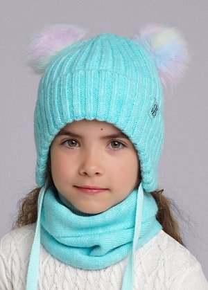 Шапка. Цвет: ментоловый