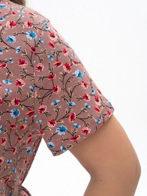 Платье. Цвет: коричневый