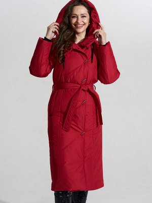 Пальто. Цвет: Красный