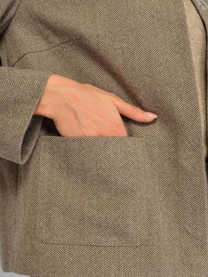 Жакет. Цвет: Кофейный