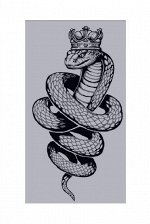 Полотенце махровое 360 г/мкв 70*130 цв.10000 ДМ ПЛ-3502-06411 Silver serpent