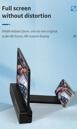 Мобильный увеличитель экрана смартфона Andowl Q-P7 HD 10 дюймов с BT динамиком
