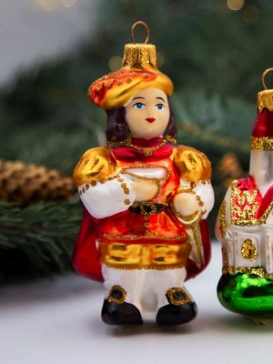 Елочное украшение "Принц", в подарочной упаковке, h-12 см