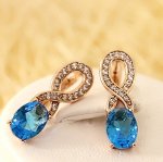 Серьги позолота  H01-2810/1