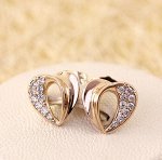 Серьги-гвоздики позолота  H01-3565