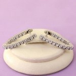 Серьги покрытие родий Н01-3290/1