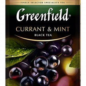 Чай черный Greenfield Currant and Mint [25пак, смородина и мята, Россия]